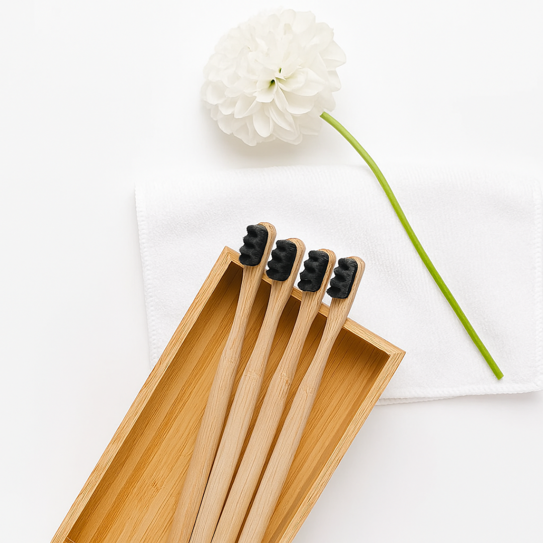 Brosse à Dents Bambou Ultra-Douce – Lot de 4