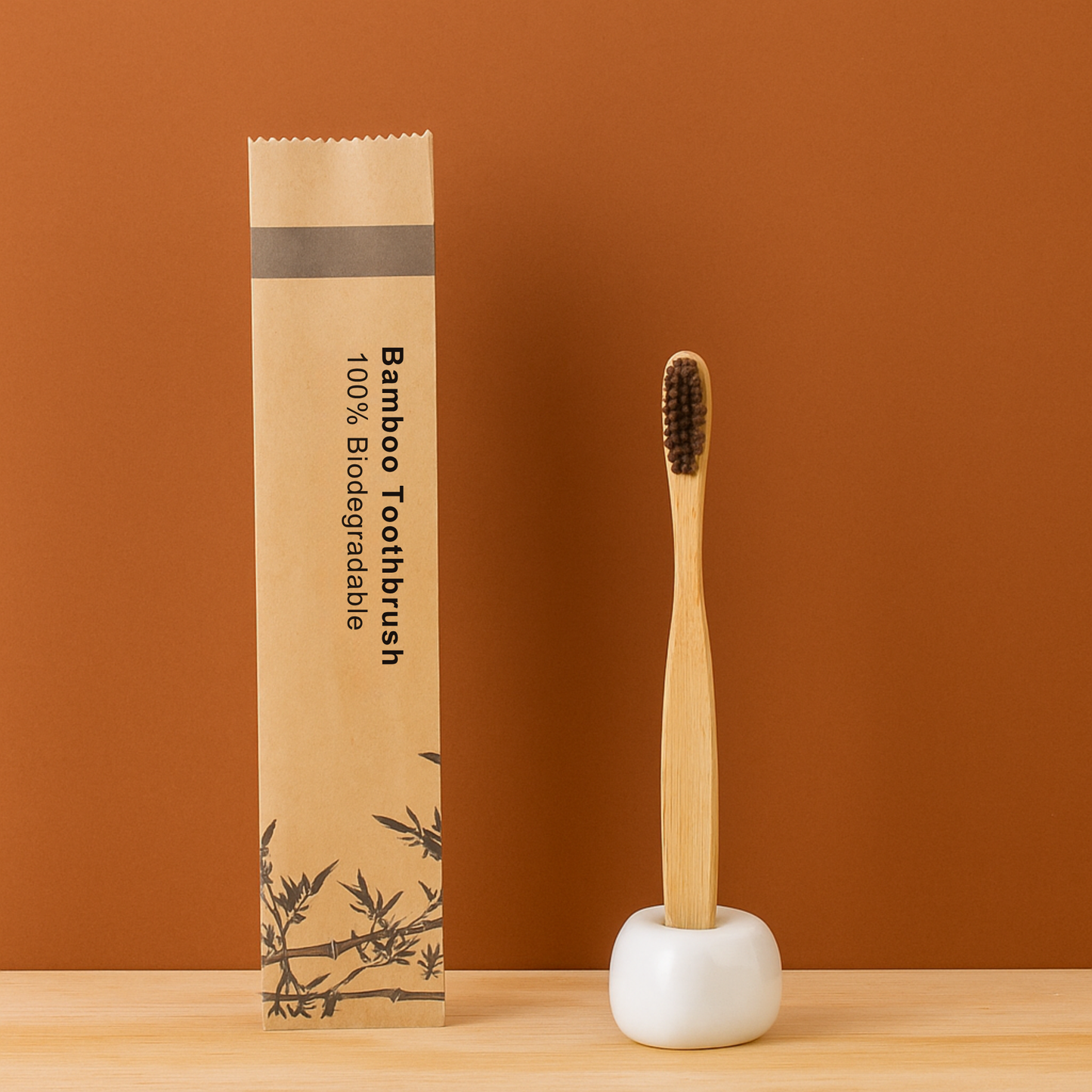 Brosse à Dents en Bois Naturel – Éco & Élégance