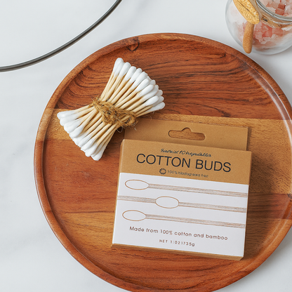 Coton-Tiges en Bambou Double Tête – 200 Pièces